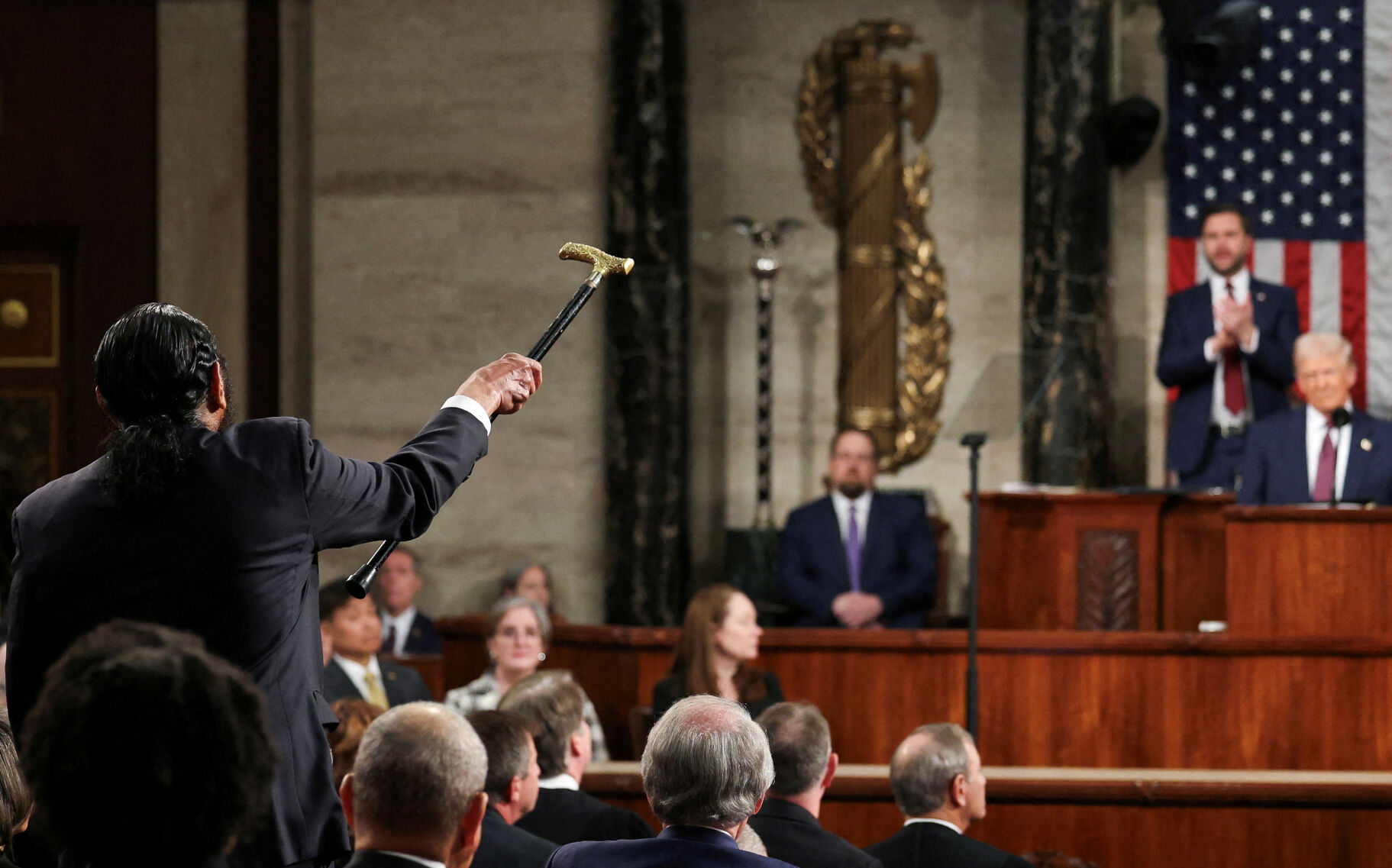 The House censures Democratic Rep Al Green for disrupting Trump's joint address to Congress